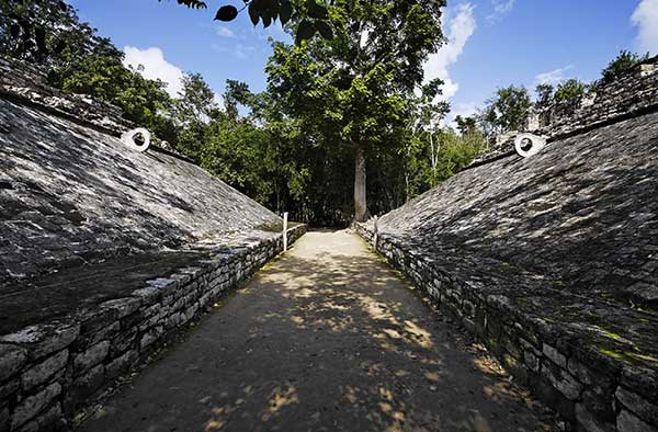The Mayan ball court of Coba where they played and laid their lives on the line each time they played.